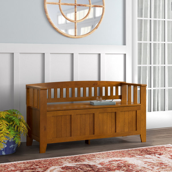 Lark Manor Solid Wood Flip Top Storage Bench & Reviews Wayfair